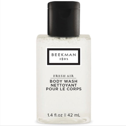 Hotel Size Beekman 1802 Fresh Air Body Wash 1.4 oz bottle Guest Amenities | GuestOutfitters.com