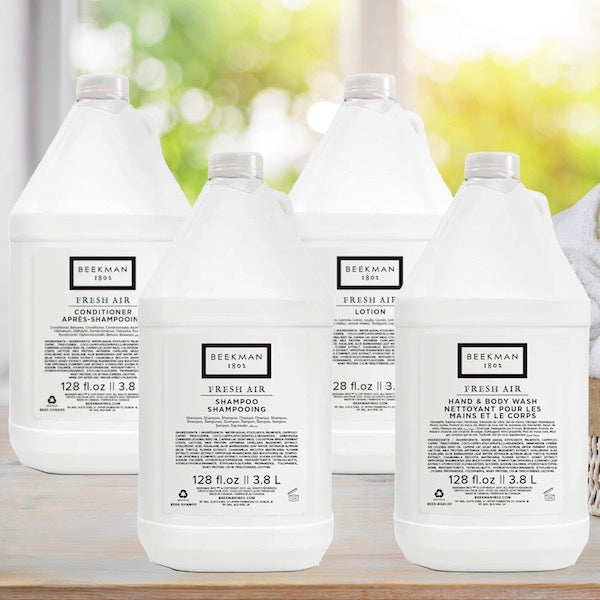Beekman 1802 Luxury Hotel Gallon Bath Toiletries for BNBs | GuestOutfitters.com