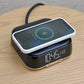 Wireless Qi Charging Power Cube with Alarm Clock for Vacation Rentals | GuestOutfitters.com