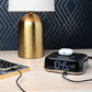 Wireless Qi Charging Power Cube with Alarm Clock for Hotels | GuestOutfitters.com