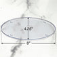 Oval Frosted Bath Amenity Tray 8" x 4.25" | GuestOutfitters.com