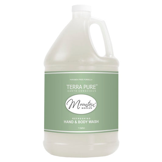Mountain Breeze Hand & Body Wash, Gallons Vacation Rental Soap Dispenser Refill Supplies | GuestOutfitters.com