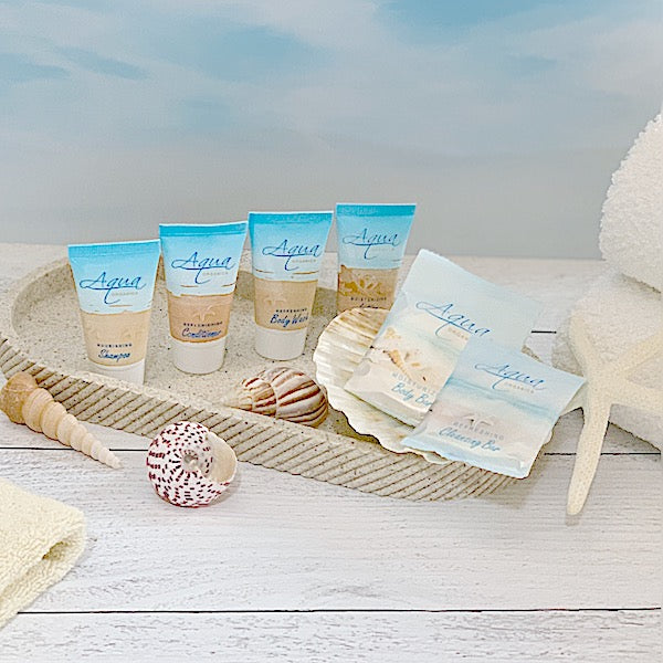 Aqua Organics Hotel Size Bath Supplies for Vacation Rentals | GuestOutfitters.com