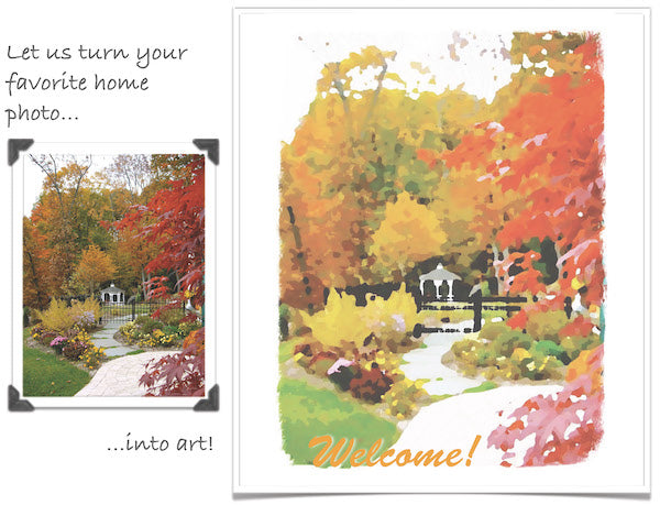 Custom Photo to Art Notecards | GuestOutfitters.com